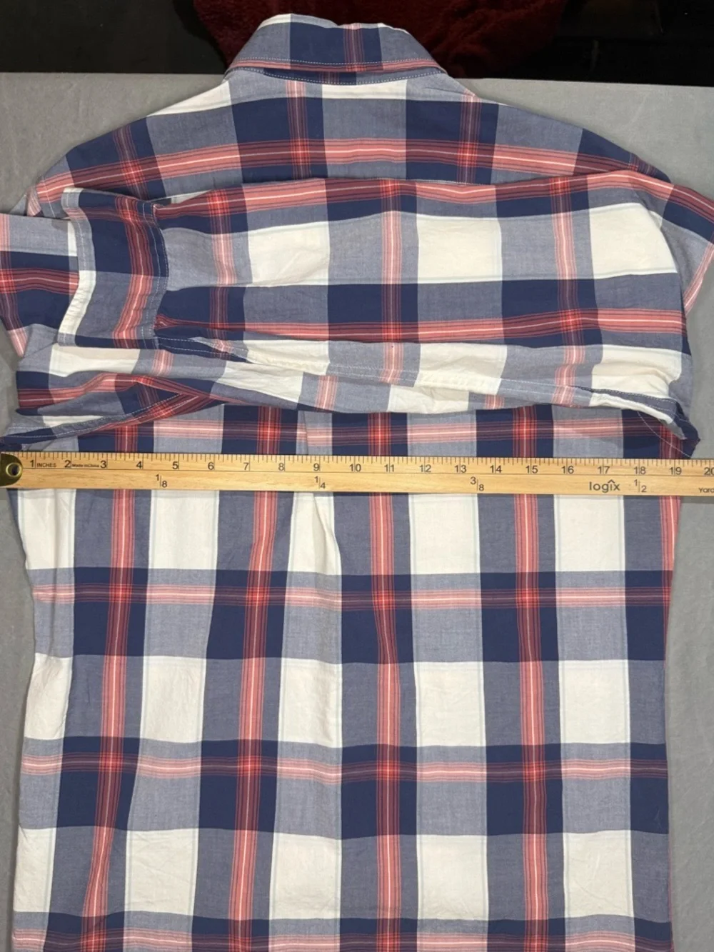 J.Crew Small Mens Plaid Button Down Shirt Slim Untucked Stretch Preppy Americana